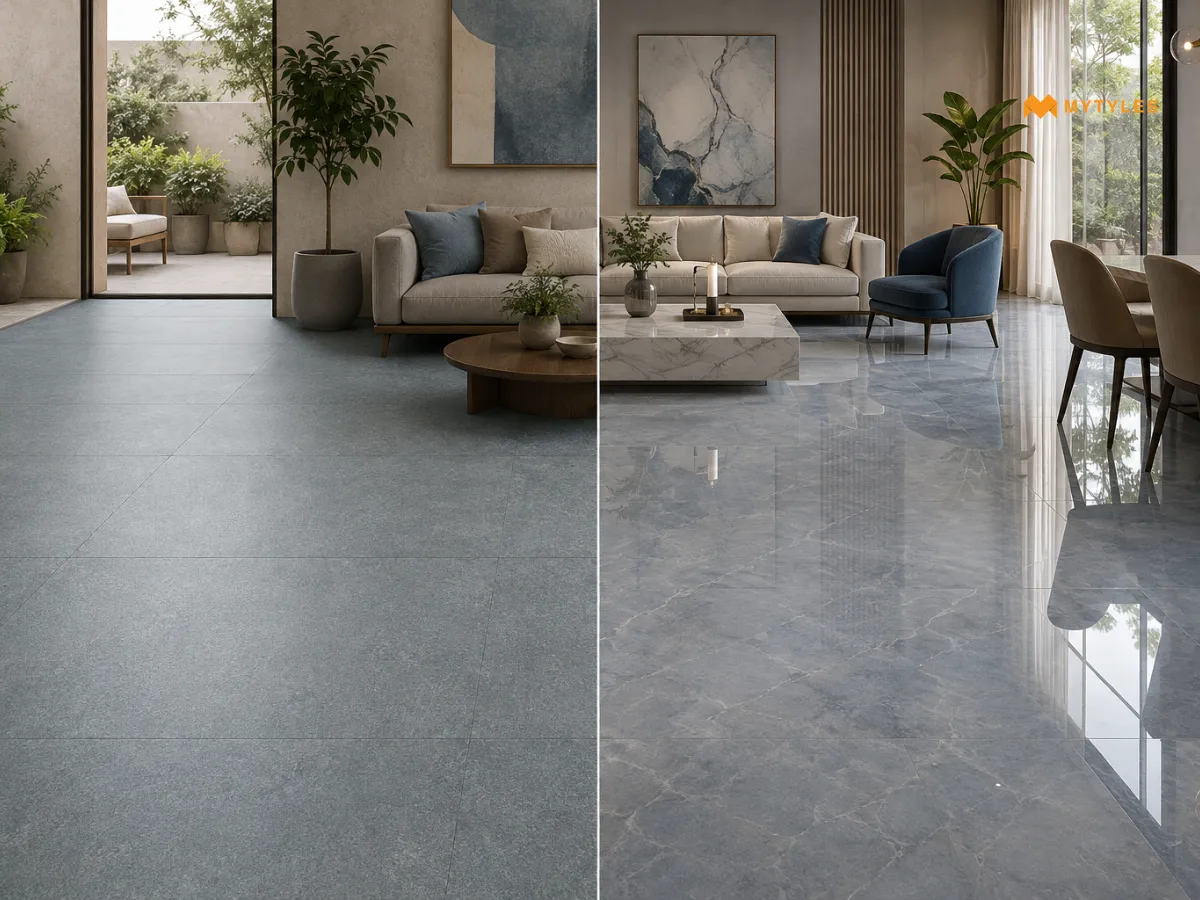 Matt vs Glossy Vitrified Tiles: Key Differences